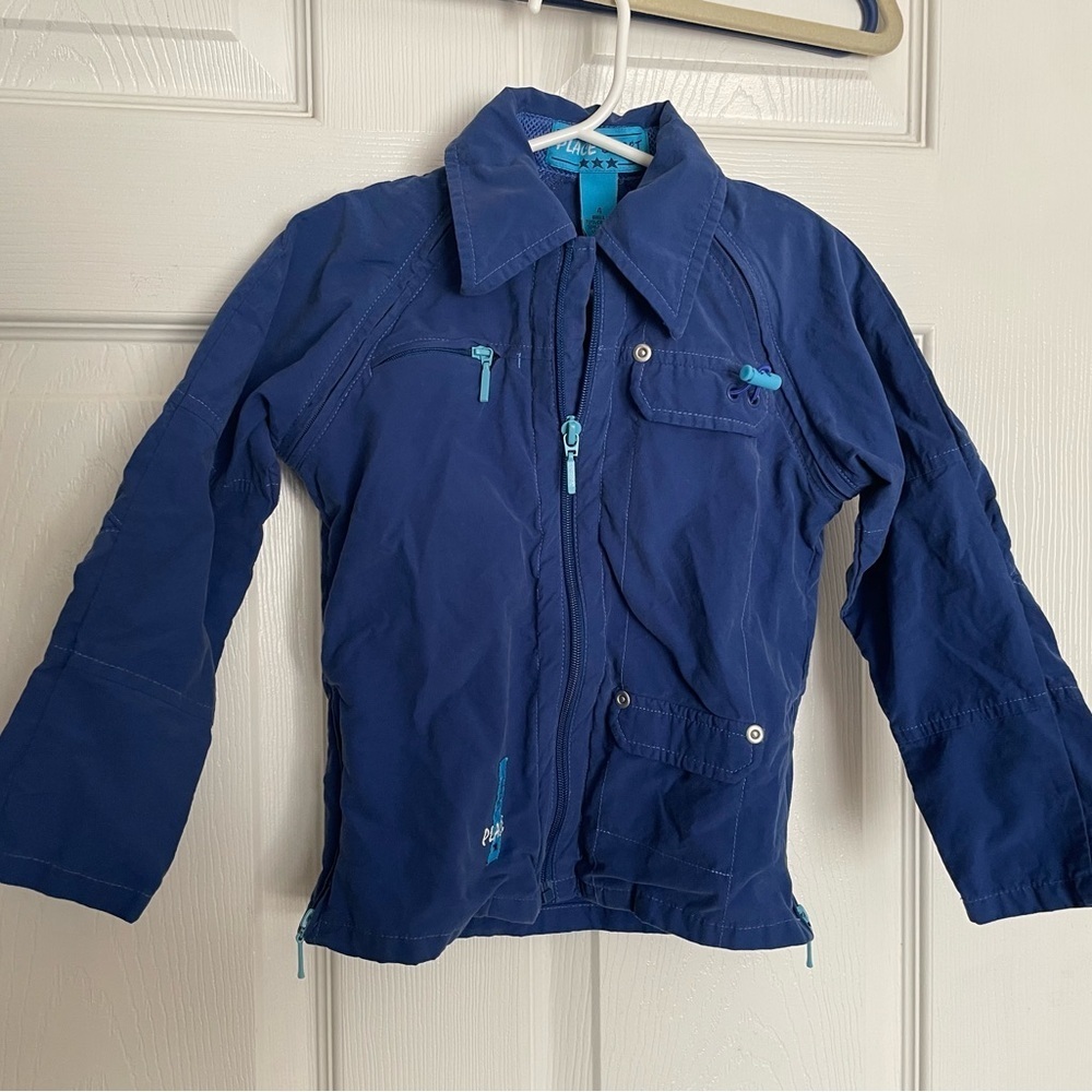 Vintage Kids Blue Jacket by Place Sport Size 4 Girls